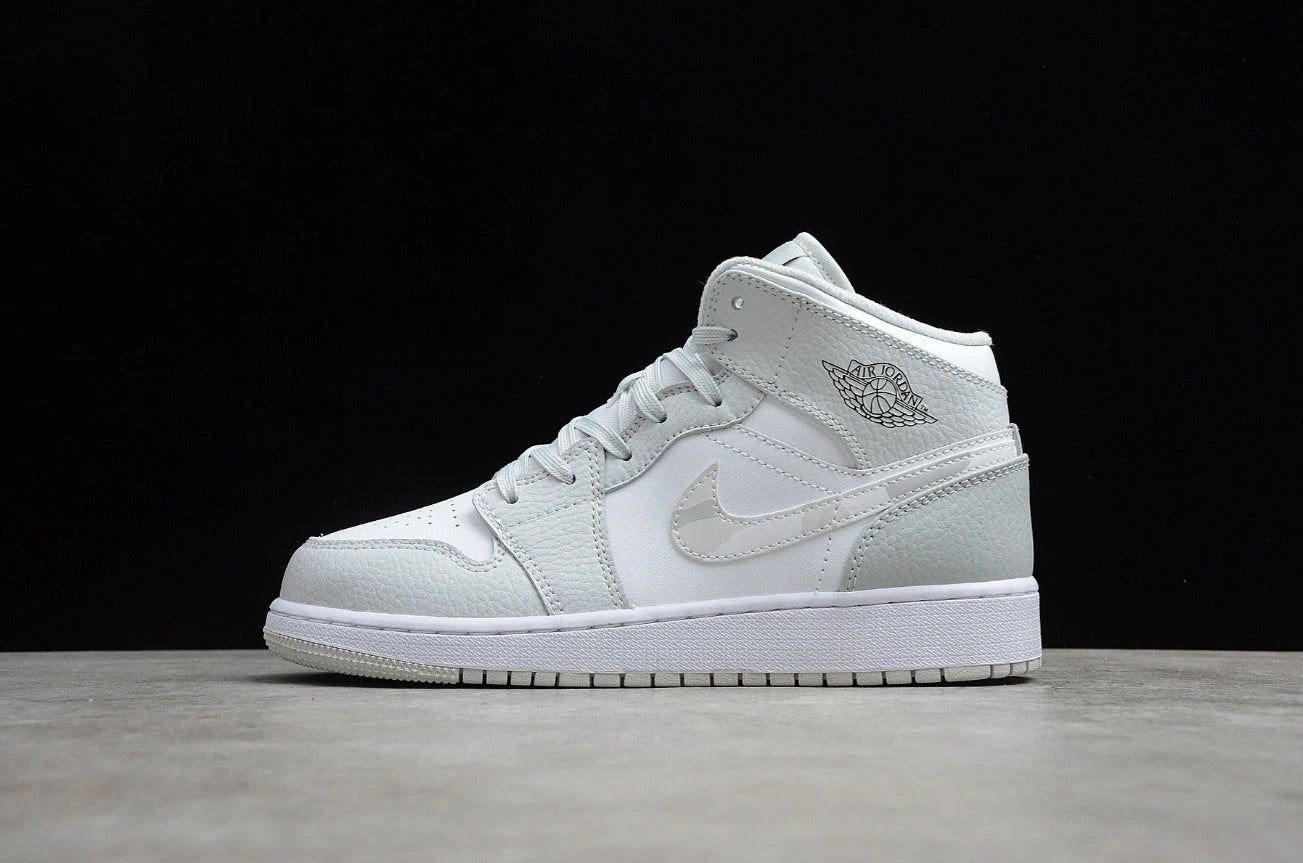 Air Jordan 1 Mid White Smoke Grey Camouflage by Air Jordan