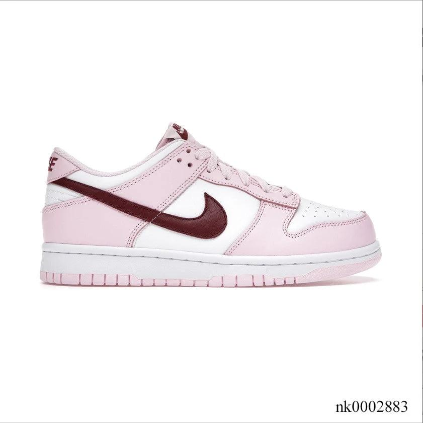 Dunk Low Pink Foam Red White Shoes Sneakers by Air Jordan