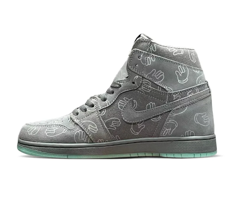 KAWS x Air Jordan 1 High Cool Grey Shoes Sneakers by Air Jordan