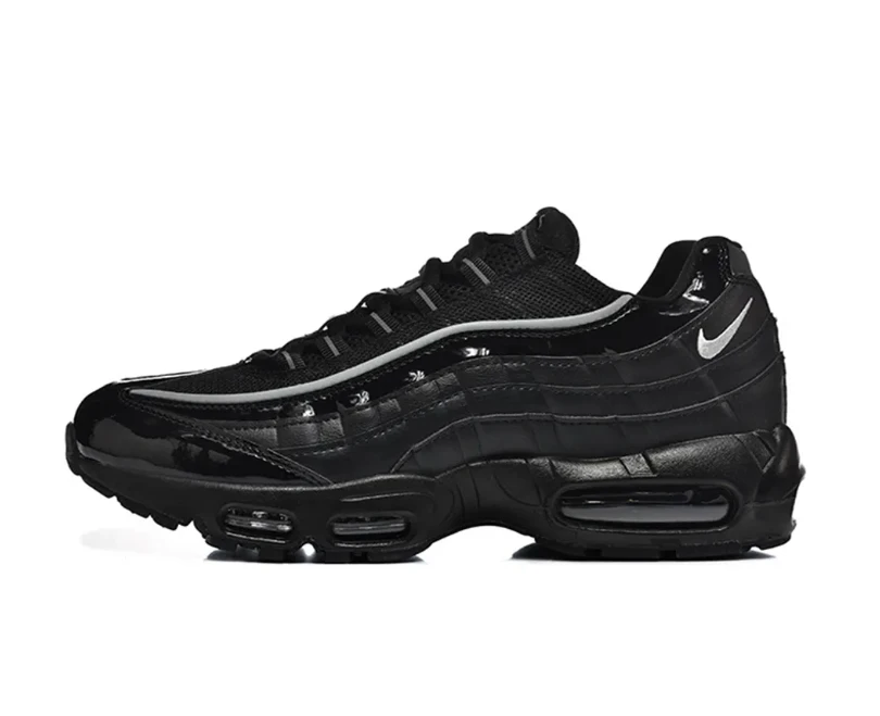 Air Max 95 Black Patent Shoes Sneakers by Air Jordan