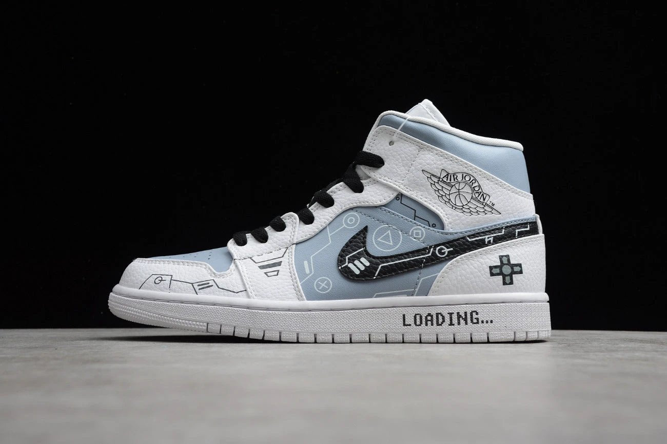 Air Jordan 1 Mid Black And White Gray by Air Jordan
