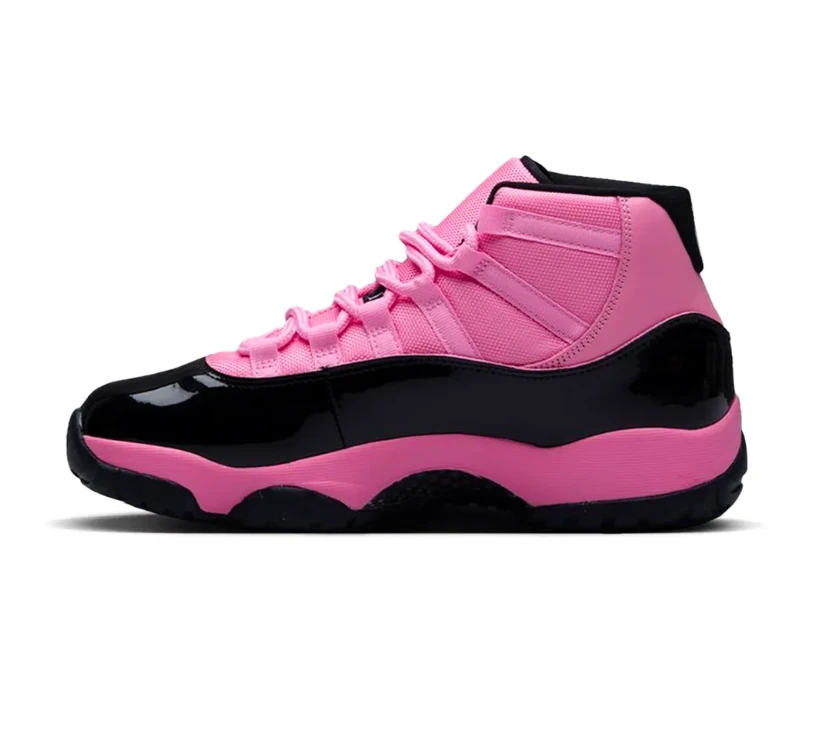 Air Jordan 11 Black Pink Shoes Sneakers by Air Jordan