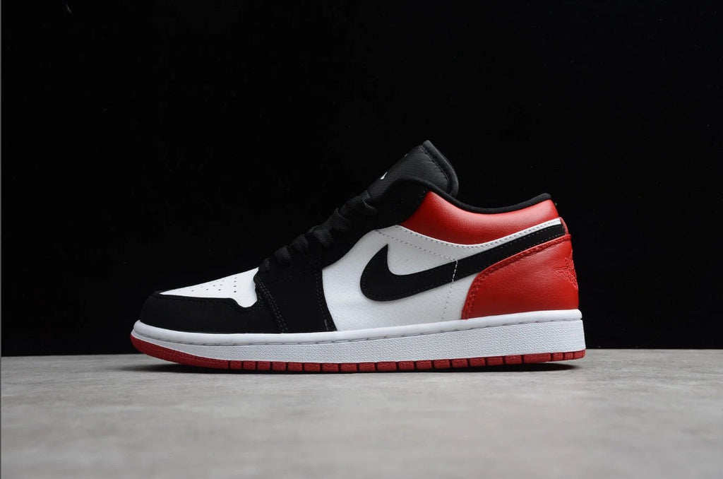 Air Jordan 1 Low Top Black Red Toe by Air Jordan
