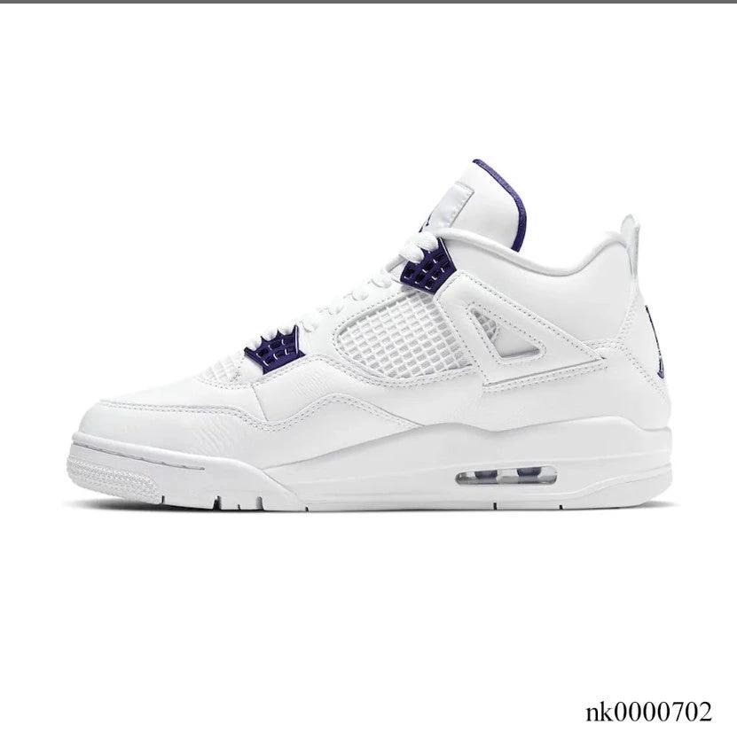 Air Jordan 4 Retro Metallic Purple Shoes Sneakers (Big Size Available) by Air Jordan