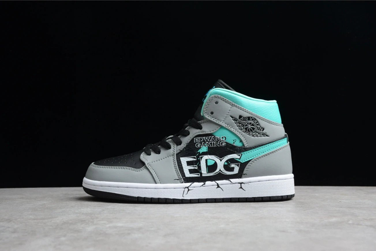 Air Jordan 1 Mid Grey Aqua by Air Jordan