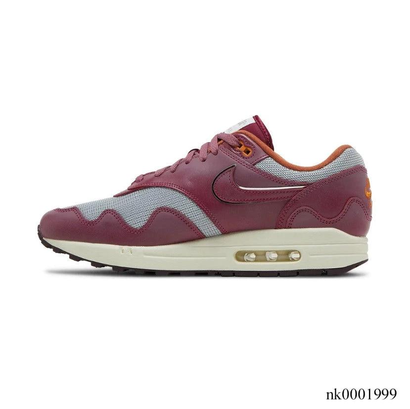 Patta x Air Max 1 Rush Maroon Shoes Sneakers by Air Jordan