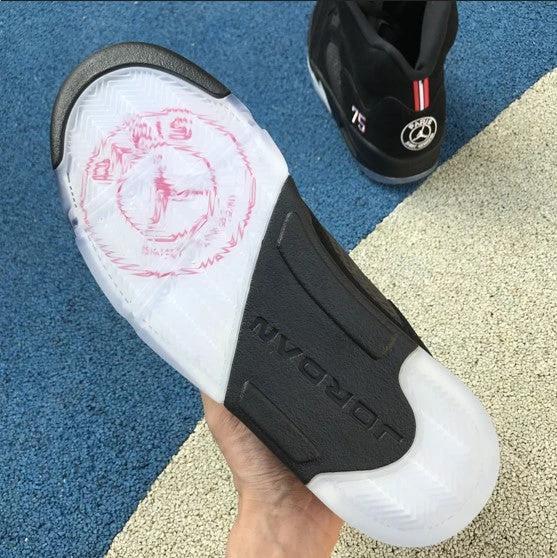 Air Jordan 5 Paris Saint-Germain Black Silver by Air Jordan