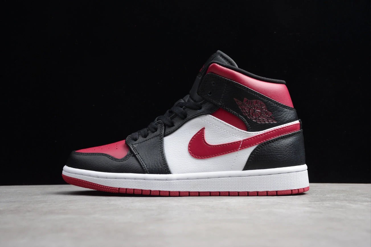 Air Jordan 1 Mid 'Bred Toe' by Air Jordan