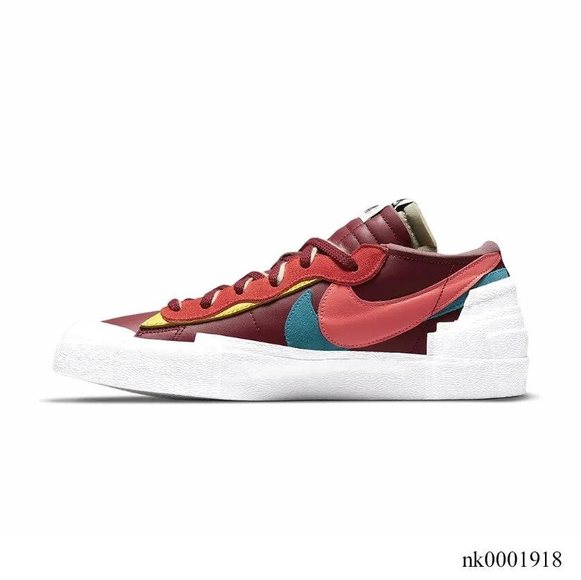 Sacai x KAWS x Blazer Low Team Red Shoes Sneakers by Air Jordan