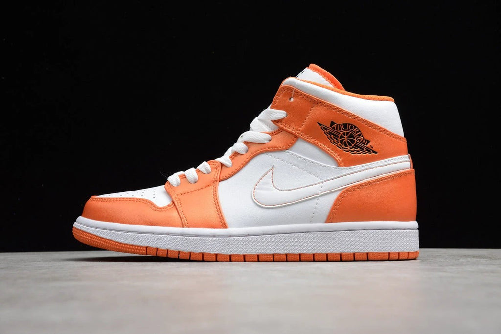 Air Jordan 1 Mid White Orange by Air Jordan