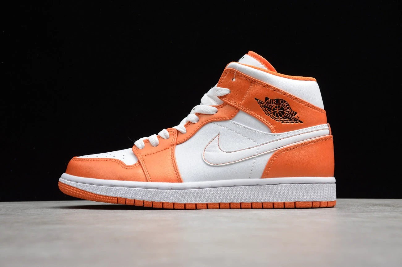Air Jordan 1 Mid White Orange by Air Jordan