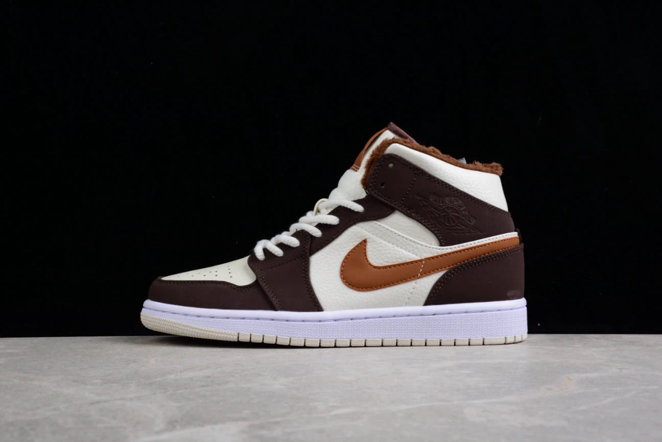 Air Jordan 1 Mid Beige Brown by Air Jordan
