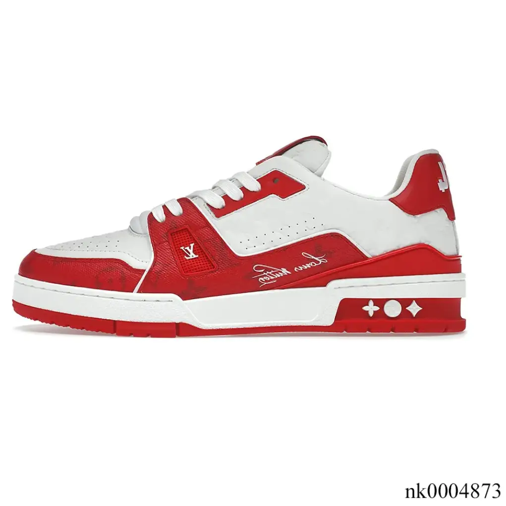 LV Trainer 54 Signature Red Shoes Sneakers by Air Jordan