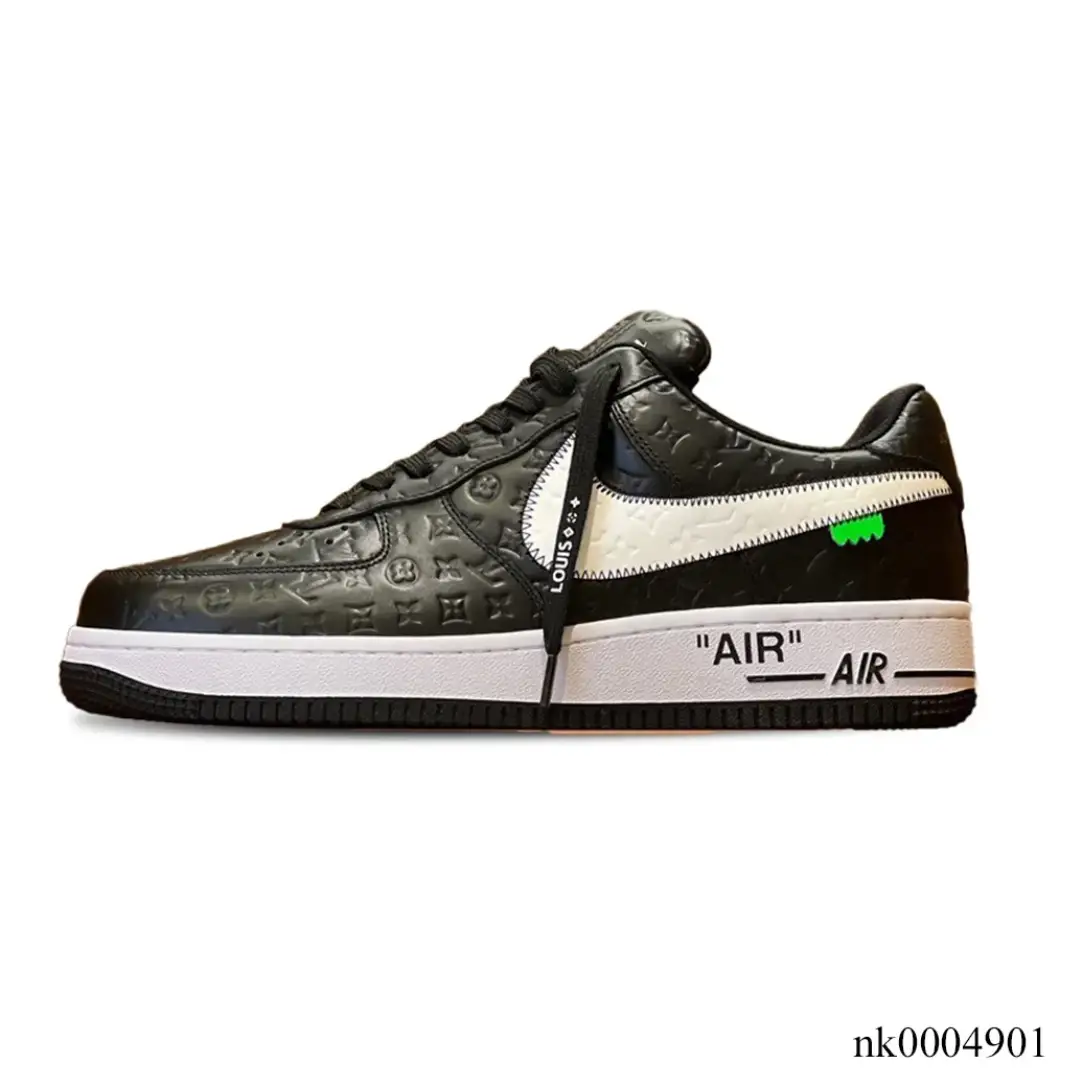 LV x Air Force 1 Friends and Family Black Shoes Sneakers by Air Jordan