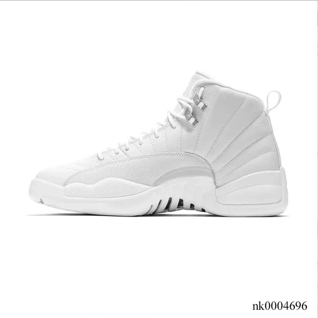 Air Jordan 12 Triple White Shoes Sneakers by Air Jordan