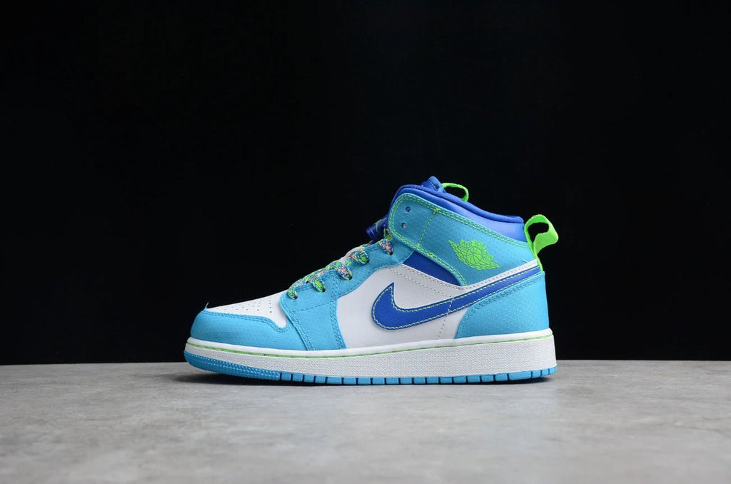 Air Jordan 1 Mid Blue Green by Air Jordan