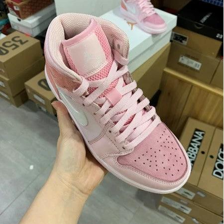 Air Jordan 1 Mid White Pink Foam by Air Jordan