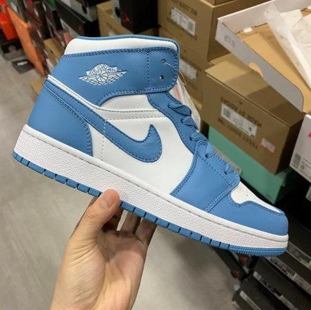 Air Jordan 1 Mid White Blue North Carolina by Air Jordan