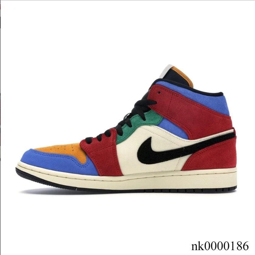 Air Jordan 1 Mid SE Fearless Blue the Great Shoes Sneakers by Air Jordan