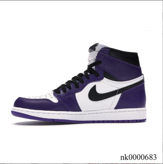 Air Jordan 1 Retro High Court Purple White Shoes Sneakers by Air Jordan