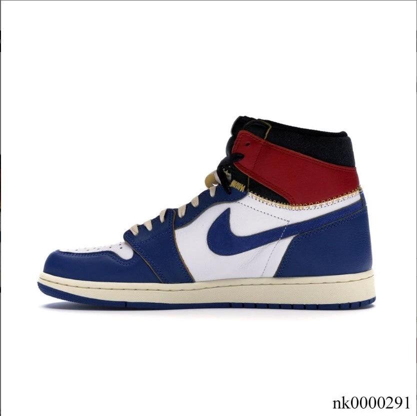 Air Jordan 1 Retro High Union Los Angeles Blue Toe Shoes Sneakers by Air Jordan