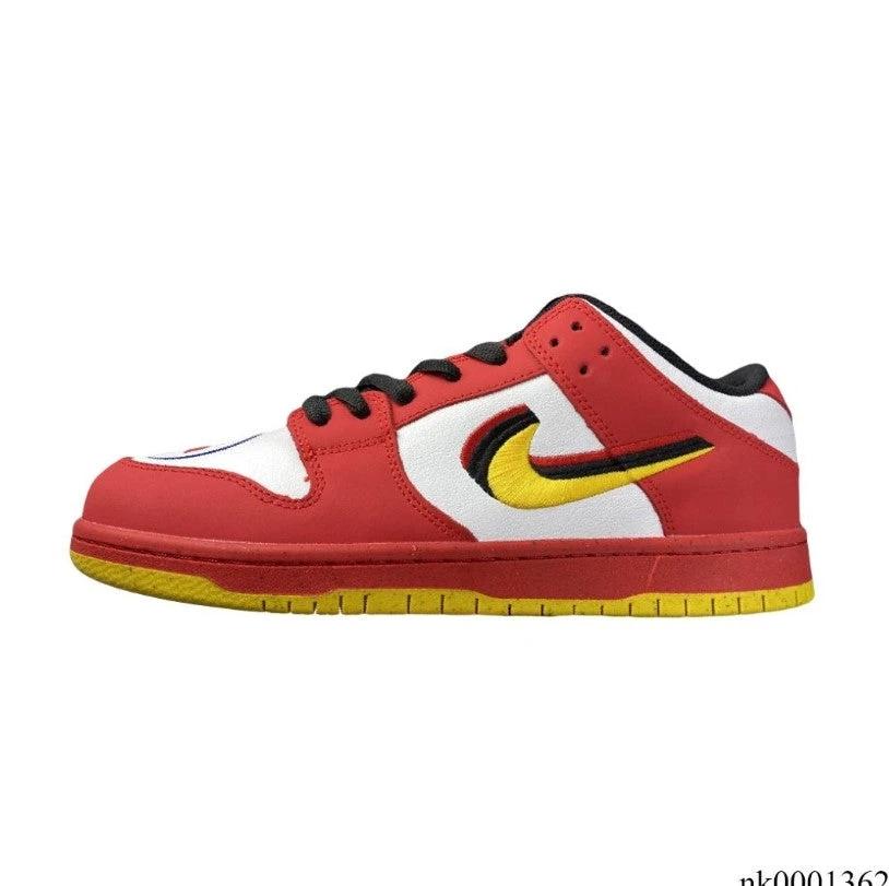 SB Dunk Low White Red Yellow Shoes Sneakers by Air Jordan