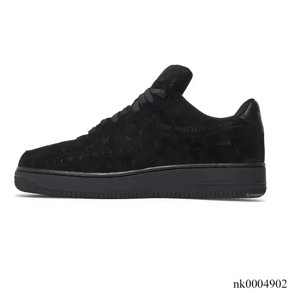 LV x Air Force 1 Virgil Abloh Black Shoes Sneakers by Air Jordan