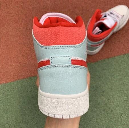 Air Jordan 1 Mid White Red Ice Blue by Air Jordan
