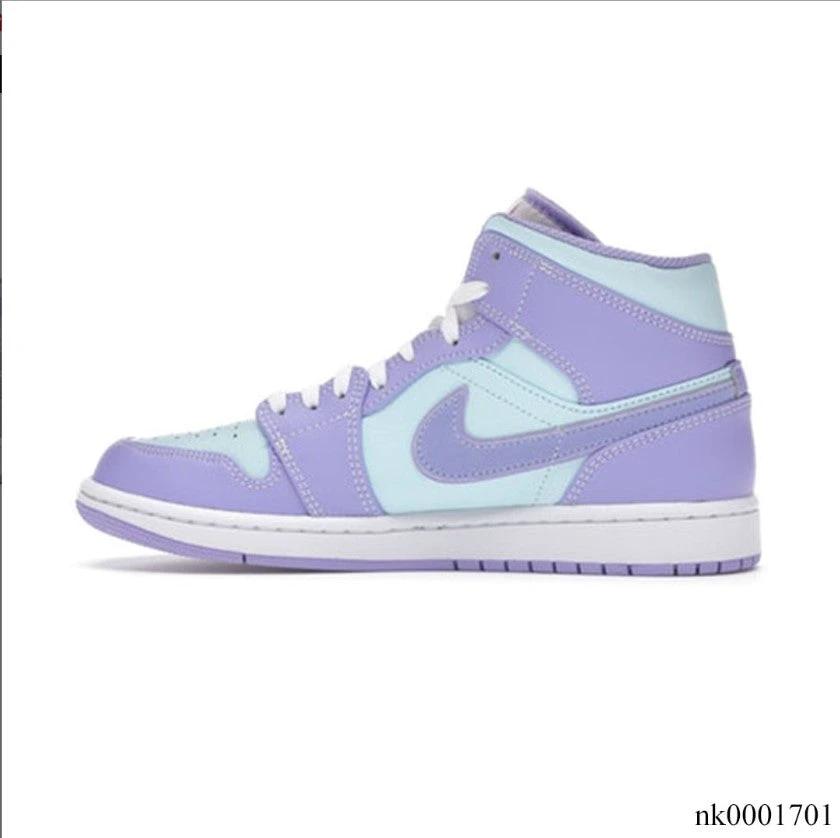 Air Jordan 1 Mid Purple Aqua Shoes Sneakers by Air Jordan