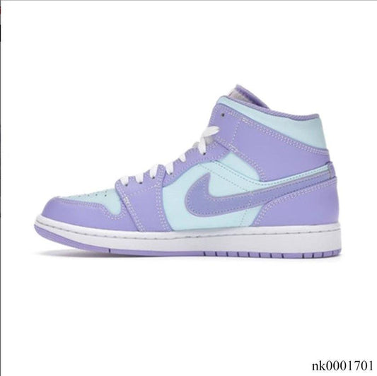 Air Jordan 1 Mid Purple Aqua Shoes Sneakers by Air Jordan