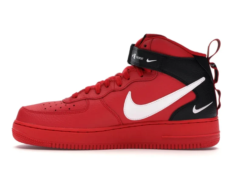 Air Force 1 Mid Utility University Red Shoes Sneakers by Air Jordan