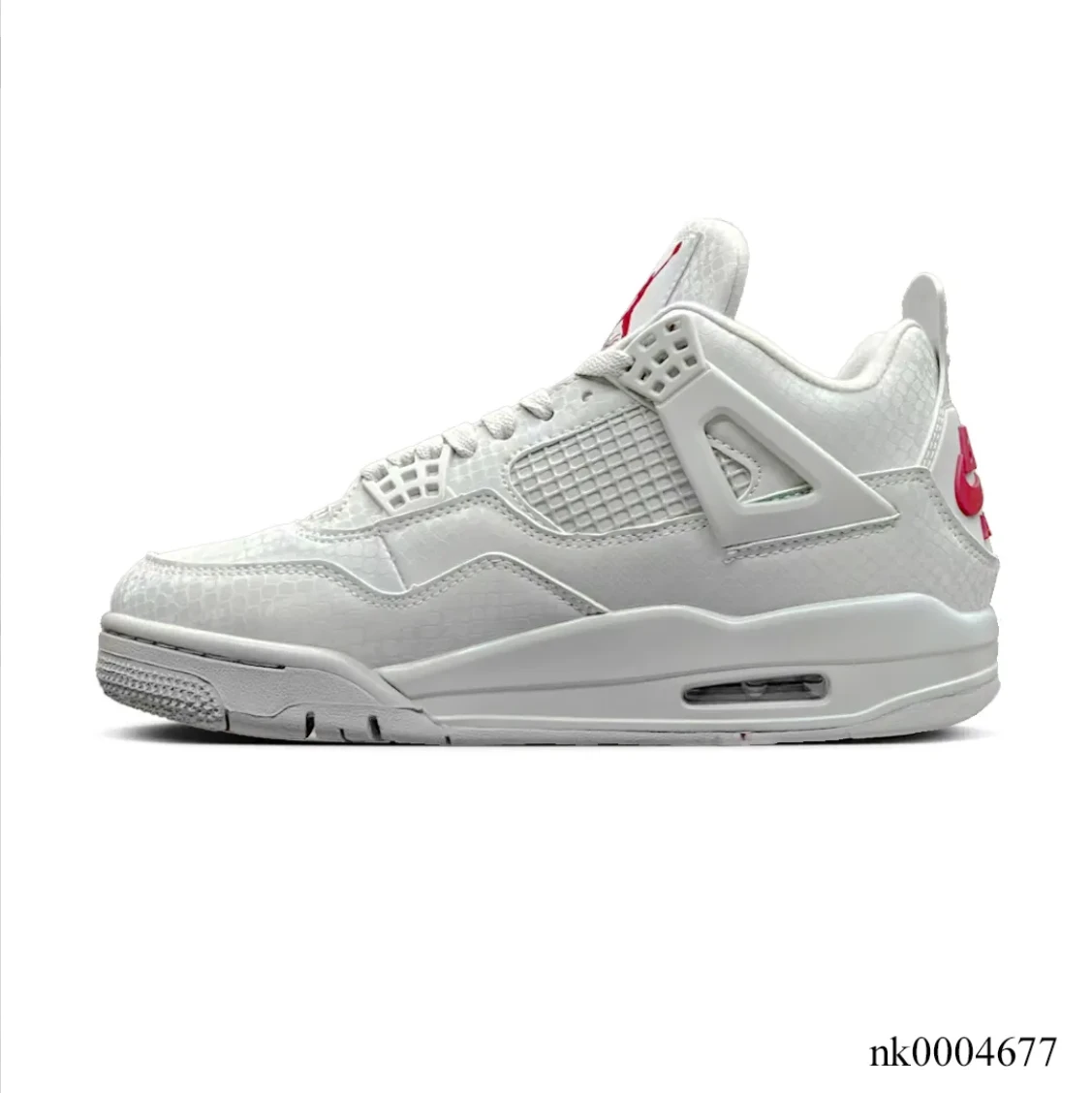 Nigel Sylvester x Air Jordan 4 White Grey Mamba Shoes Sneakers by Air Jordan