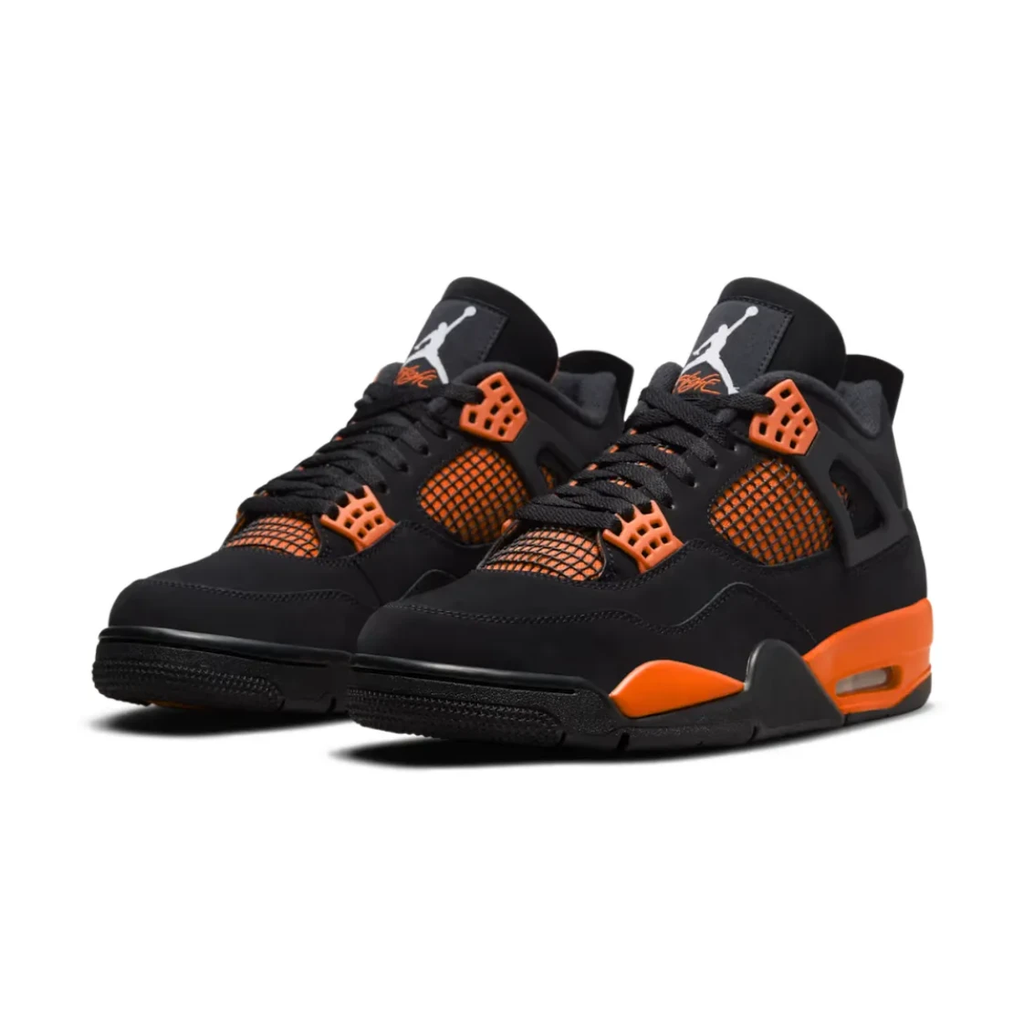 Air Jordan 4 Orange Thunder Shoes Sneakers by Air Jordan
