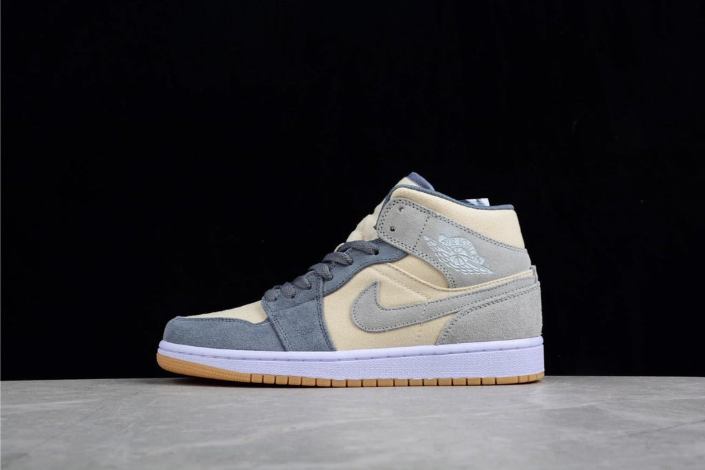 Air Jordan 1 Mid Coconut Milk Particle Grey by Air Jordan