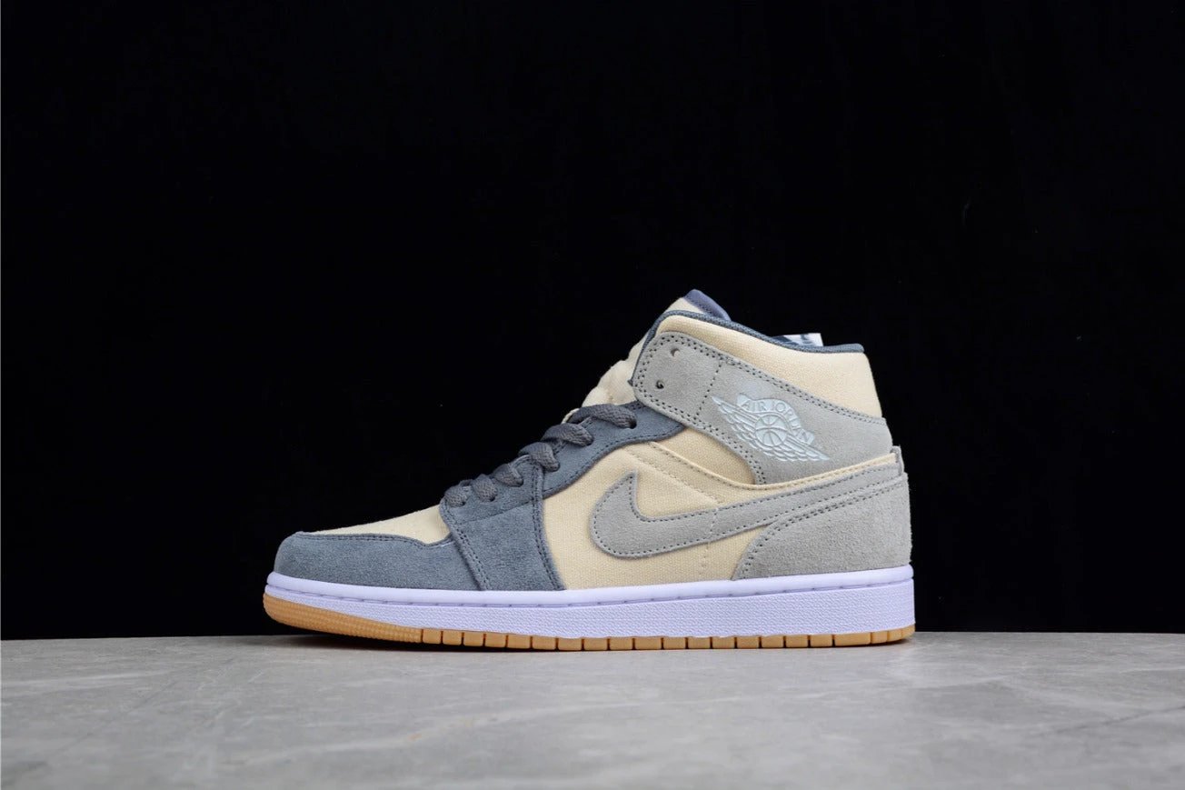 Air Jordan 1 Mid Coconut Milk Particle Grey by Air Jordan