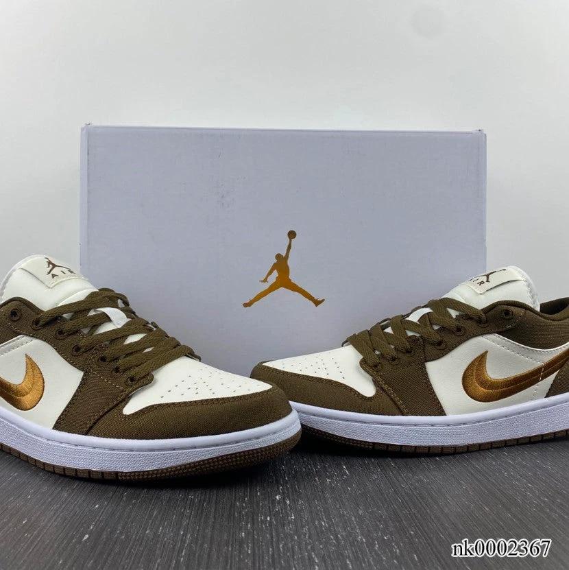 Air Jordan 1 Low Light Olive Shoes Sneakers by Air Jordan