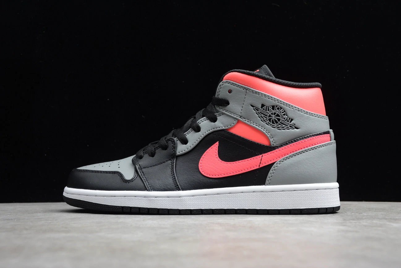 Air Jordan 1 Mid Gray Black Power by Air Jordan