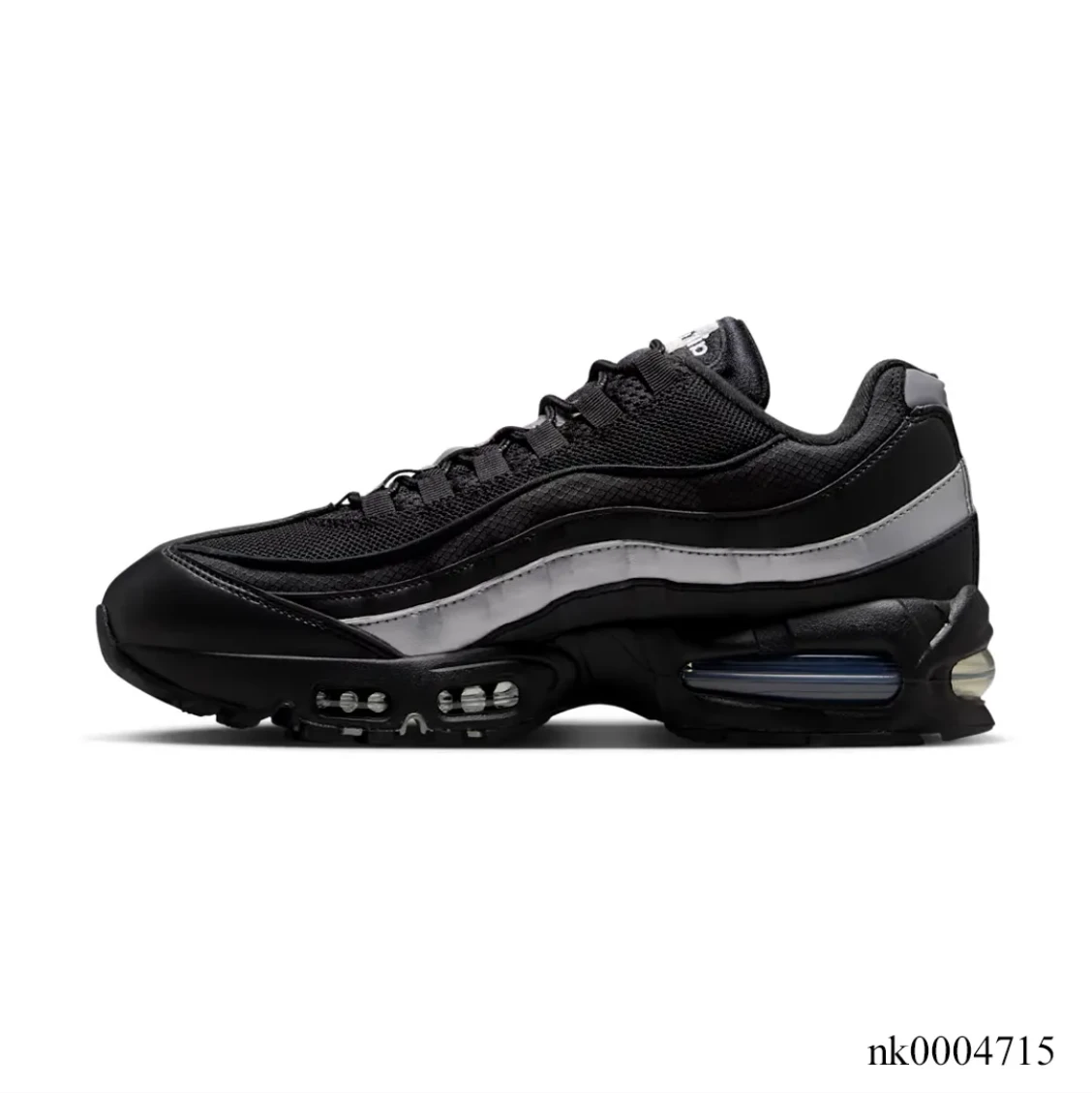Air Max 95 Big Bubble Black Metallic Silver Shoes Sneakers by Air Jordan