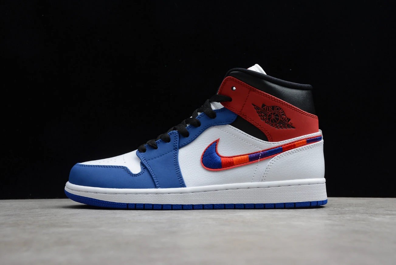 Air Jordan 1 Mid Multicolor Swoosh