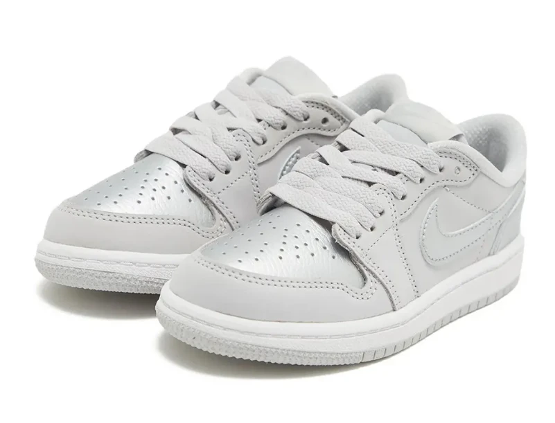 AJ 1 Low OG Metallic Silver Shoes Sneakers by Air Jordan