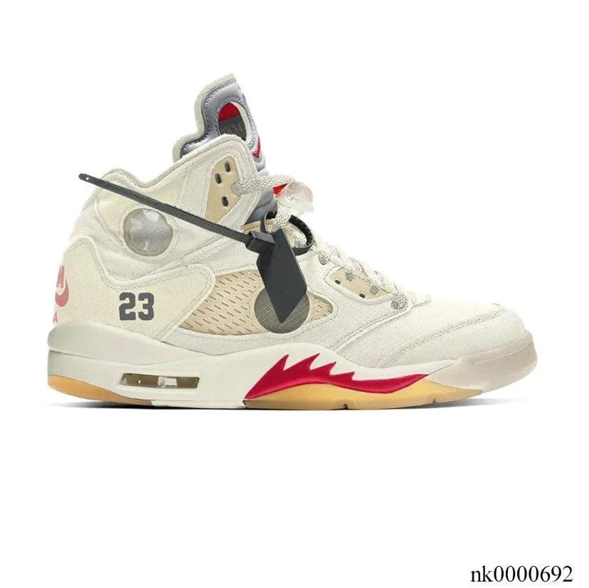 Air Jordan 5 Retro OW Sail Shoes Sneakers by Air Jordan