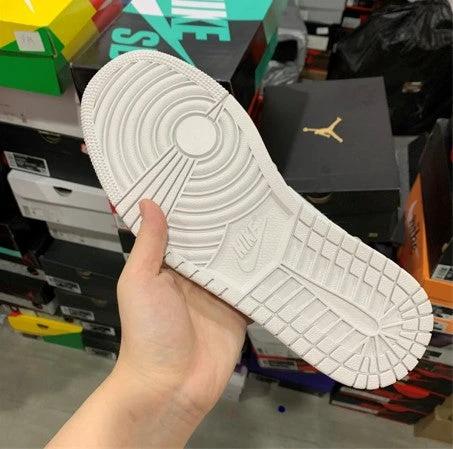 Air Jordan 1 Mid Top White Grey by Air Jordan