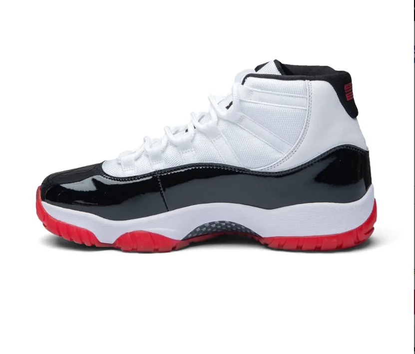 Air Jordan 11 Black White Red Shoes Sneaker by Air Jordan