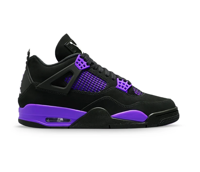 Air Jordan 4 Purple Thunder Shoes Sneakers by Air Jordan