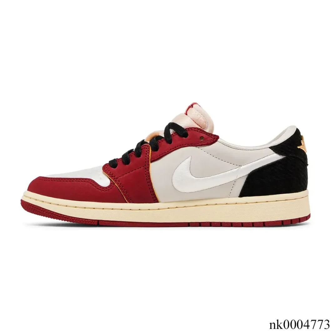 Trophy Room x Air Jordan 1 Low OG (White Swoosh) Shoes Sneakers by Air Jordan