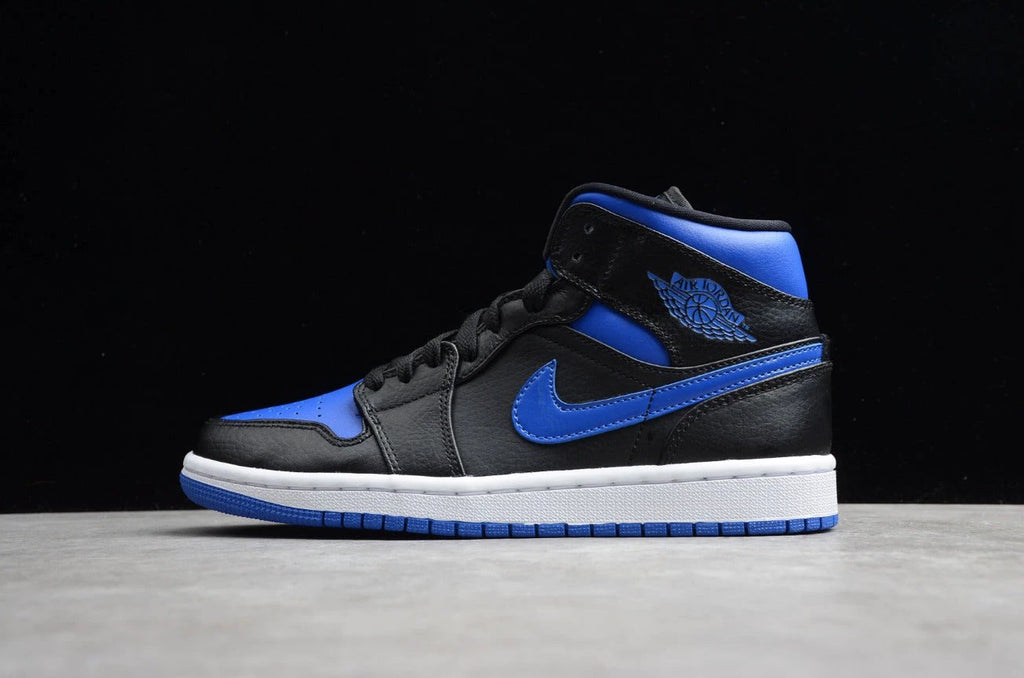 Air Jordan 1 Mid 'Black Hyper Royal' by Air Jordan