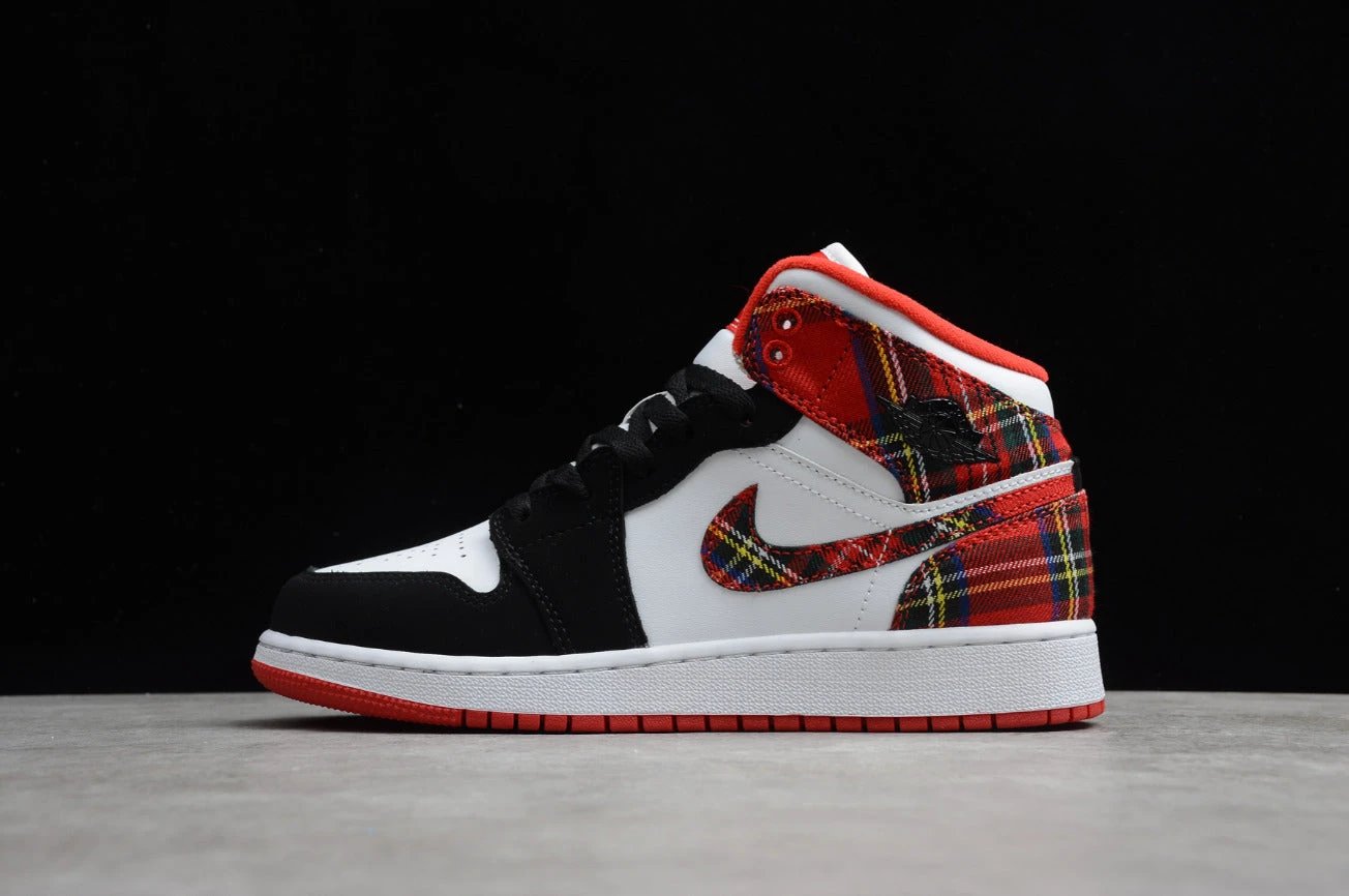 Air Jordan 1 Mid Christmas Plaid by Air Jordan