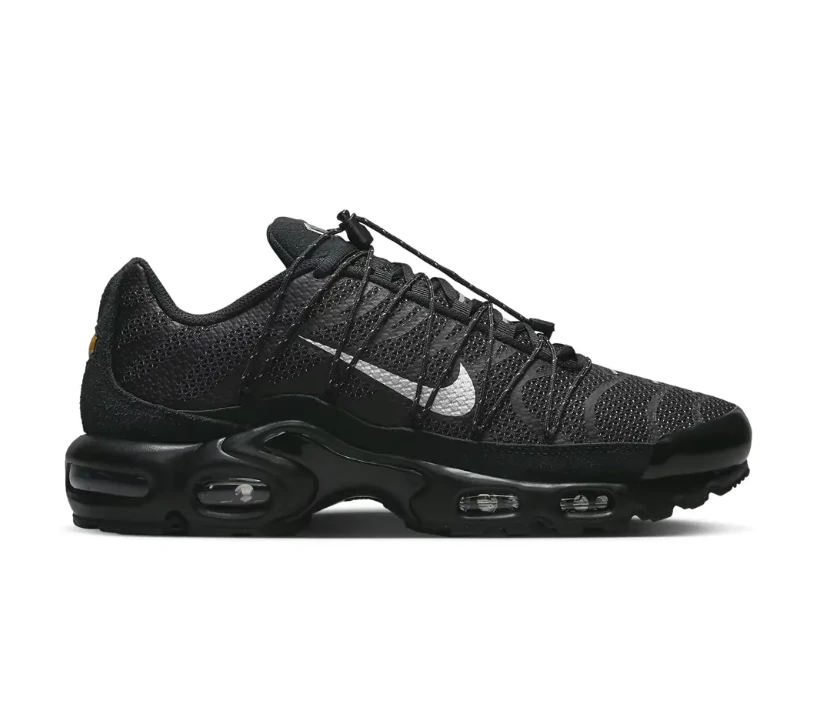 Air Max Plus Utility Black Metallic Silver Shoes Sneakers by Air Jordan