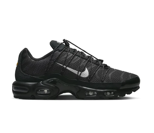 Air Max Plus Utility Black Metallic Silver Shoes Sneakers by Air Jordan