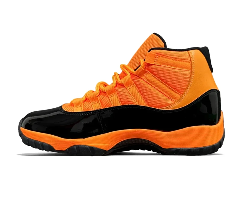 Air Jordan 11 Black Orange Shoes Sneakers by Air Jordan